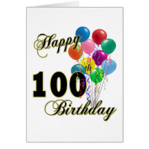 100th cadeaux d'anniversaire et habillement heureu cartes