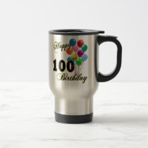 100th cadeaux d'anniversaire et habillement heureu tasse