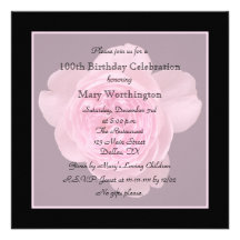 100th Invitation de fête d'anniversaire - s'est le