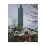 101 and Japanese cottages, Taipei, Taiwan Post Card