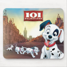101 Dalmatian Patches Wagging his Tail Mouse Pad