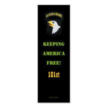 101st airborne division vet patches bookmarker v business cards