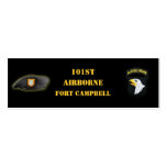 101st airborne division vets son mom bookmarkers business card