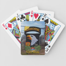 101st airborne division vietnam veterans poker Car Card Decks