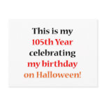105 Halloween Birthday Postcards