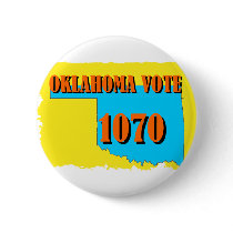 1070 OKLAHOMA PINBACK BUTTON