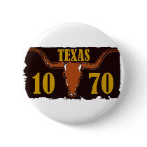 1070 Texas Pinback Buttons