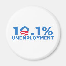 10.1 percent unemployment refrigerator magnets