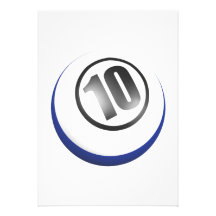 10 Ball Personalized Announcement