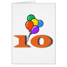 10 Birthday Invitation Card