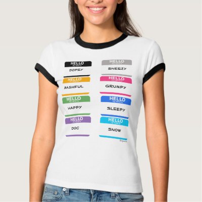 10 Hello My Name Is Stickers Colours T Shirts by zooogle