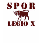 10 Julius Caesar's Famed 10th Legion - Roman Bull Tshirt