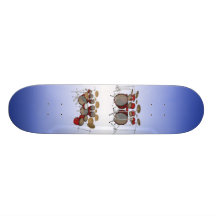 10 Piece Drum Kit: 3D Model: Custom Skateboard