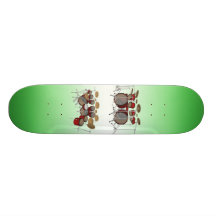 10 Piece Drum Kit: 3D Model: Custom Skateboard