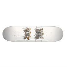 10 Piece Drum Kit: 3D Model: Custom Skateboard