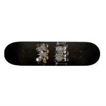10 Piece Drum Kit: 3D Model: Custom Skateboard