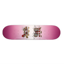 10 Piece Drum Kit: 3D Model: Custom Skateboard