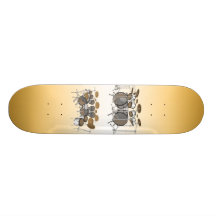 10 Piece Drum Kit: 3D Model: Custom Skateboard