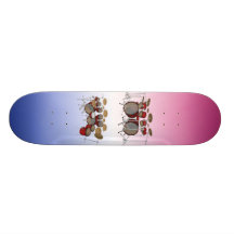 10 Piece Drum Kit: 3D Model: Custom Skateboard