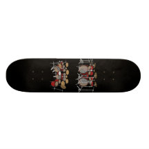 10 Piece Drum Kit: 3D Model: Custom Skateboard