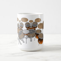 10 Piece Drum Kit: Orange Gradient: Coffee Mug