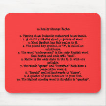 10 Really Strange Facts Mouse Pad