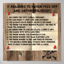 10 Reasons to Never Piss of an Anthropologist