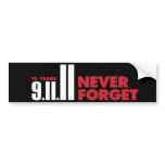 10 Year Anniversary September 11th Bumper Sticker