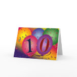 10 year old birthday balloons! cards