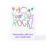 10 Year Olds Rock ! Card