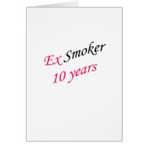 10 years ex-smoker card
