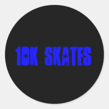 10K SKATES STICKER
