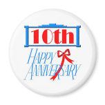10th anniversary 2 fridge magnet