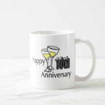 10th anniversary coffee mugs