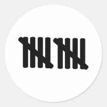 10th birthday round stickers