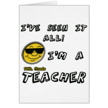 10th. Grade Teacher Greeting Card