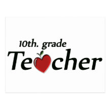 10th. Grade Teacher Postcards