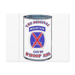 10tH MOUNTAIN  INFANTRY CAN OF WHOOP ASS Postcard