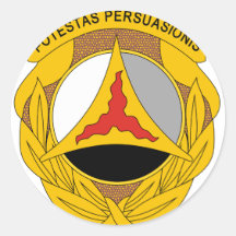 10th Psychological Operations Round Stickers