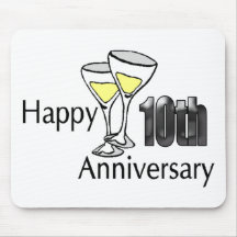 10th Wedding Anniversary Gifts Mouse Pad