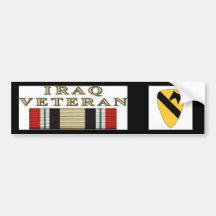 10x10_1stCav-Logo_V01, iraq war Veteran Bumper Stickers