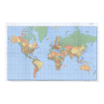10x16 World Maps, Printed Map Poster posters