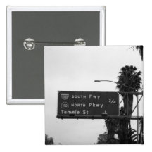 110 Freeway Sign Pinback Buttons