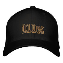 110% Gold Champions Embroidered Cap Embroidered Baseball Cap