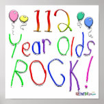 112 Year Olds Rock ! Posters
