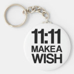 11:11 MAKE A WISH keychain