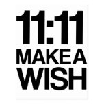11:11 MAKE A WISH postcard