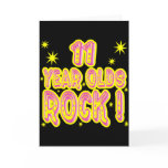 11 Year Olds Rock! (Pink) Greeting Card