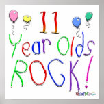11 Year Olds Rock ! Poster