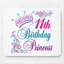 11ème Princesse d'anniversaire Tapis De Souris
